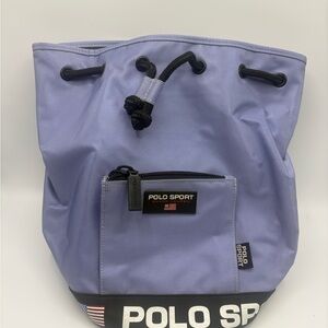Vintage Y2K Polo Sport Ralph Lauren Light Blue Sling Bag